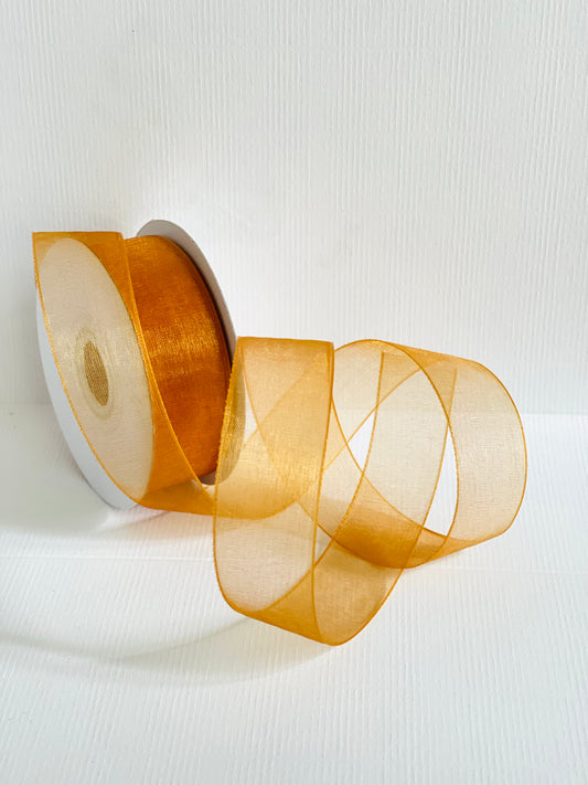 Organza Lisa - Ocre