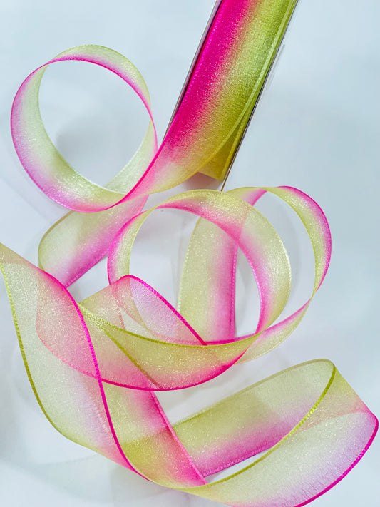 Organza Fina - Rosa Kiwi